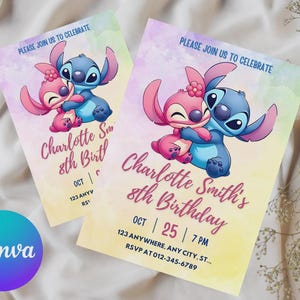 Invitation d'anniversaire de point modifiable, Invitation de point imprimable, modèle de toile d'Invitation de fête de point numérique, fête d'enfants