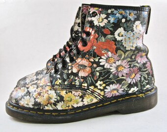 Floral Doc Martens Etsy
