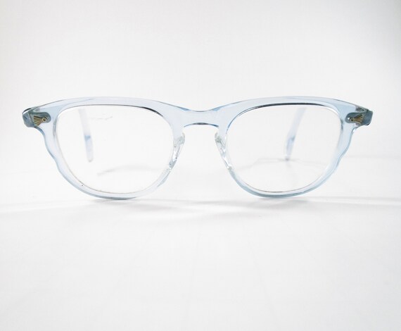 Baby blue cat eye glasses vintage women's eyeglas… - image 3