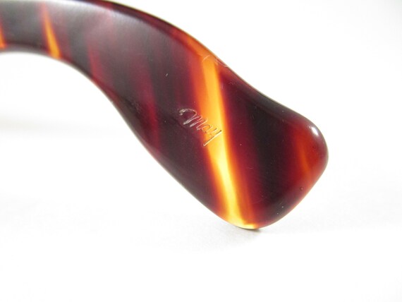 Horn rimmed FDR amber tortoise pattern large eyeg… - image 9