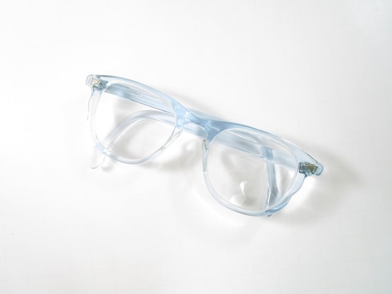 Baby blue cat eye glasses vintage women's eyeglas… - image 1