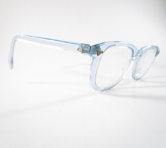 Baby blue cat eye glasses vintage women's eyeglas… - image 5