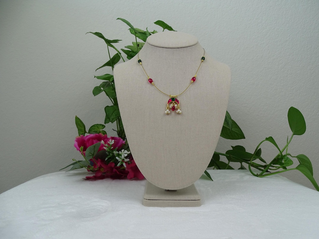 Invisible Chain Necklace Without Earrings/ Indian Jewelry - Etsy