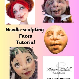 Needle-sculpting , drawing and colouring expressive faces Tutorial