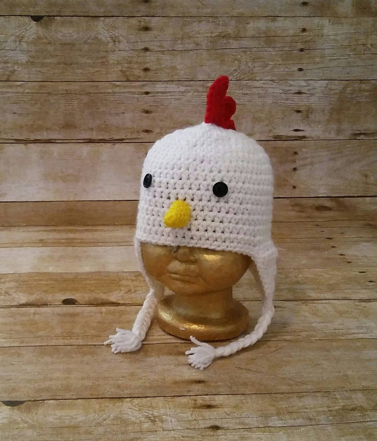 Chicken Hat Rooster Hat Funky Chicken Beanie Chicken Etsy