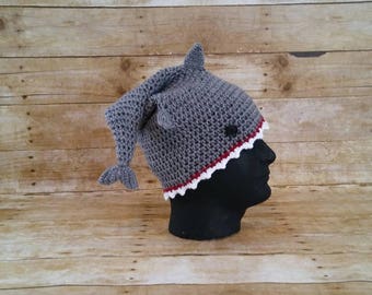 Shark Hat, Gray Shark Beanie, Children, Adult and Baby, Killer Whale Costume, Cosplay, Crazy Hat, Ocean Lover, For Him, For Her