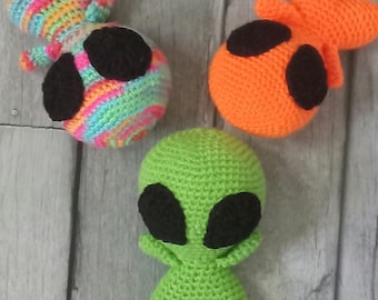 Alien Stuffie, Green Martian Plushie, Spaceman, UFO, Extraterrestrial Fan, Outer Space Theme, Green Alien