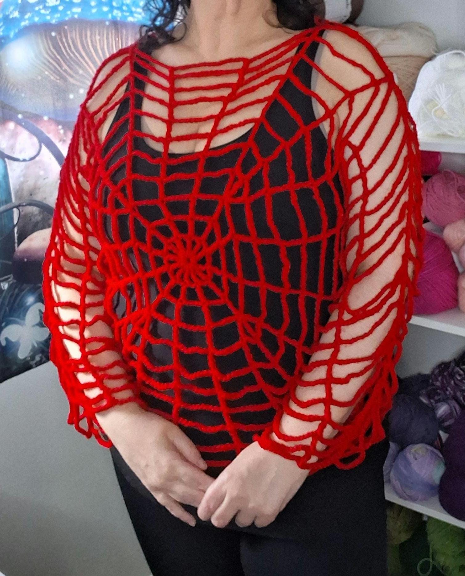 Spider Top Knit Long Sleeve - Etsy