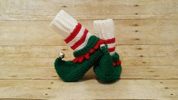 Baby Christmas Slippers Elf Booties 
