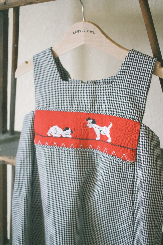 Puppy Love Houndstooth dress