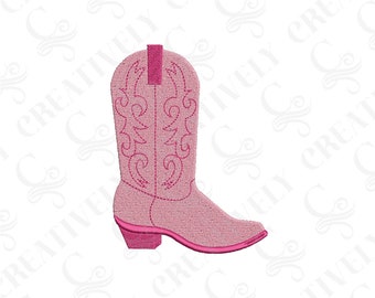 Cowboy Boot Embroidery File Download, 6 Sizes, Cowboy Boot, Western Design, Gift for Horse Lover, Gift for Cowboy Cowgirl