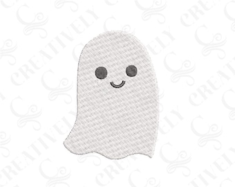 Disegno per ricamo a macchina di Halloween Ghost, simpatico fantasma, 4 misure, simpatico ricamo di Halloween per bambini