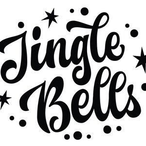 Jingle Bells SVG PNG DXF Eps Pdf-Dateien, Weihnachtsdekor, Weihnachtsschnittdateien, Urlaub Schnittdateien, Jingle Bells Svg-Dateien