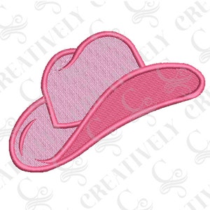 Cowboy cowgirl hoed borduurwerk ontwerpen, 4 maten, cowboyhoed, western design, cadeau voor paardenliefhebber, cadeau voor cowboy cowgirl