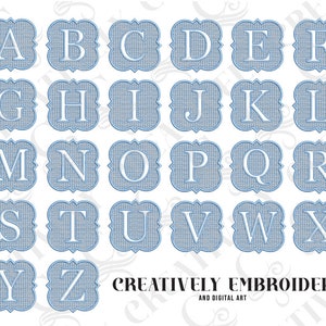 Conjunto de monogramas bordados à máquina com alfabeto em relevo, 3 tamanhos, monograma para toalhas, monograma para cobertor, presente para anfitriã, presente para bebê