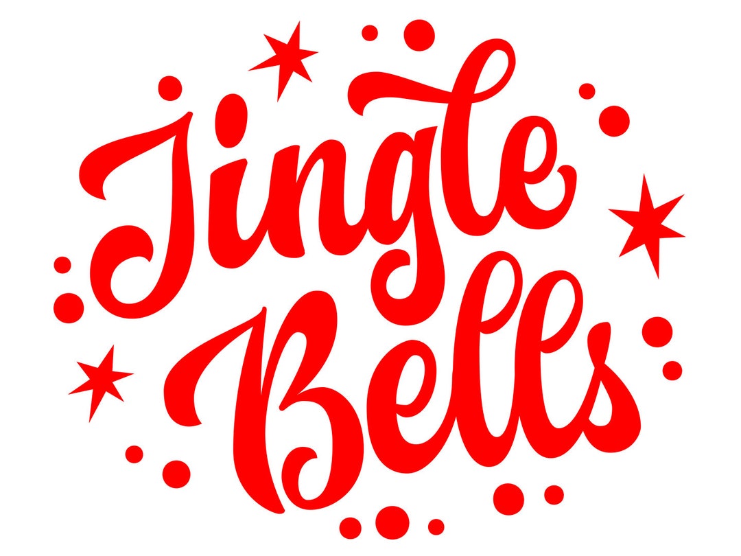 Jingle Bells SVG PNG DXF Eps Pdf Files, Christmas Decor, Christmas Cut