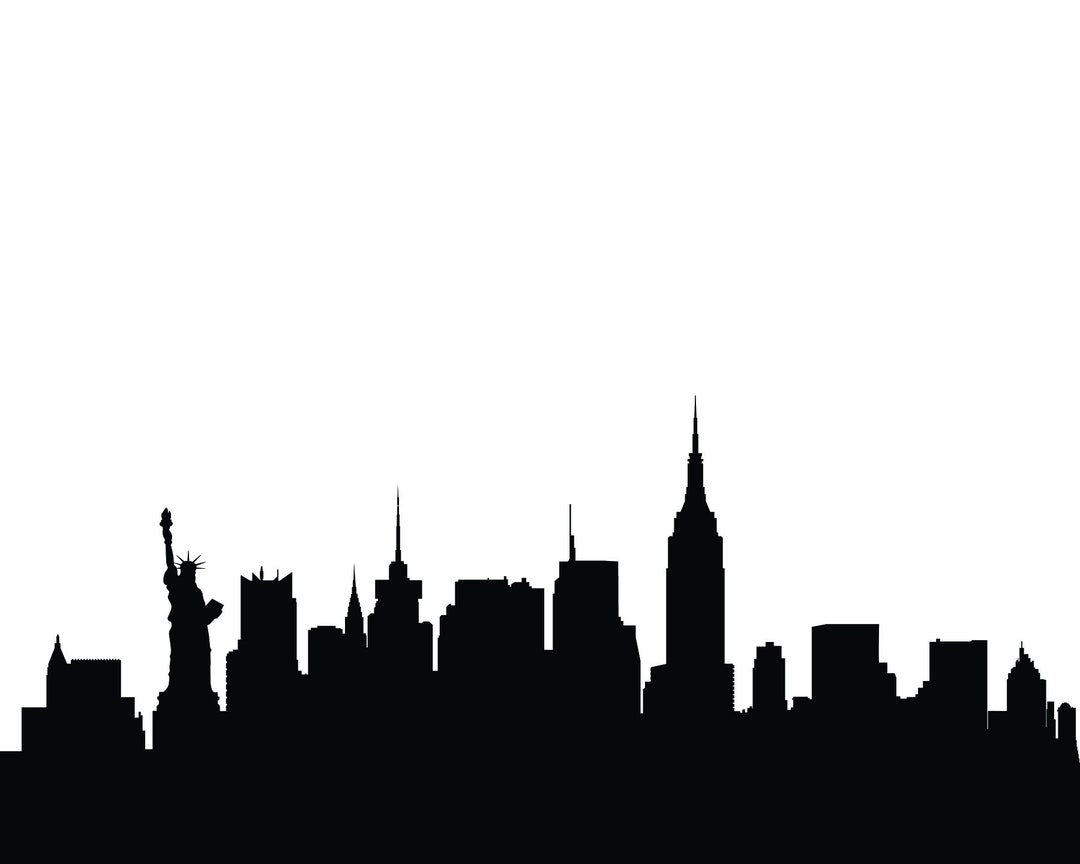 New York City Skyline SVG PNG DXF Eps Pdf Files, Cut Files for Cricut ...