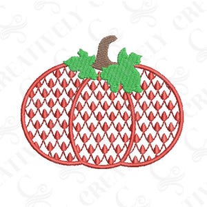 Pumpkin Embroidery Design, Chic Chinoiserie Pumpkin Design Machine Embroidery Design, 4 Sizes, Fall Thanksgiving Hostess Gift