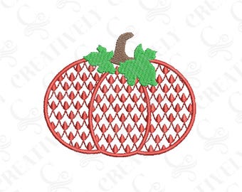Pumpkin Embroidery Design, Chic Chinoiserie Pumpkin Design Machine Embroidery Design, 4 Sizes, Fall Thanksgiving Hostess Gift