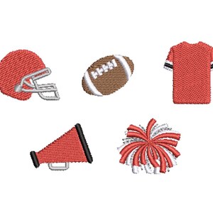 Football Season Mini Embroidery Design Bundle Digital Download