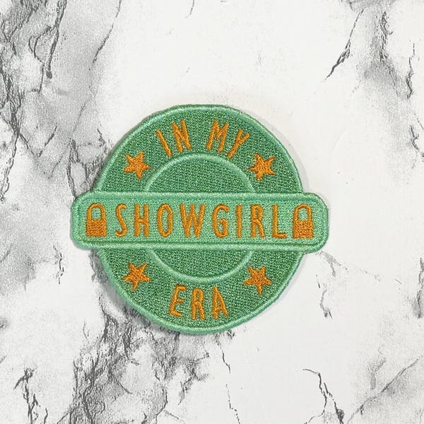 Showgirl Embroidered Patch Patches, Showgirl Era Custom Embroidered Patch, Embroidered TS Patch for Hats, for Jacket, Concert Patch