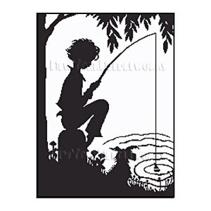 Vintage Boy Silhouette Cross Stitch Boy Fishing Silhouette Pattern Vintage Cross Stitch Silhouettes Fishing Cross Stitch