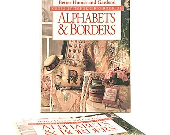 Alphabets & Borders Cross Stitch Book Better Home and Gardens Big Book of Alphabets and Borders Cross Stitch Book Alphabets Patterns