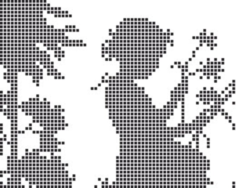 Cross Stitch Girl Silhouette Little Girl Cross Stitch Girl With Dog Cross Stitch Silhouettes Children from NewYorkNeedleworks on Etsy