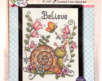 New Snails Cross Stitch Kit Design Works New Sealed Cross Stitch Kit With Beads