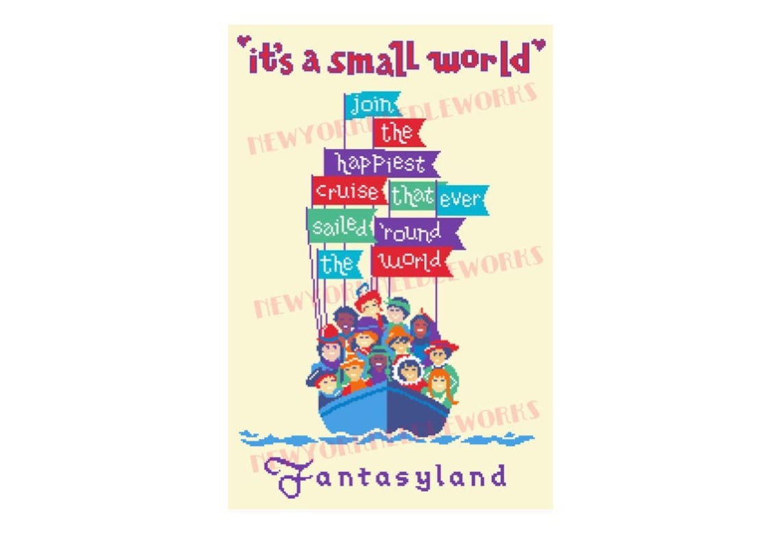 Small World Cross Stitch Small World Pattern Children Cross - Etsy