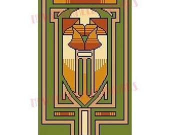 Arts and Crafts Mission Style Cross Stitch Mission Cross Stitch Arts and Crafts Design Cross Stitch: