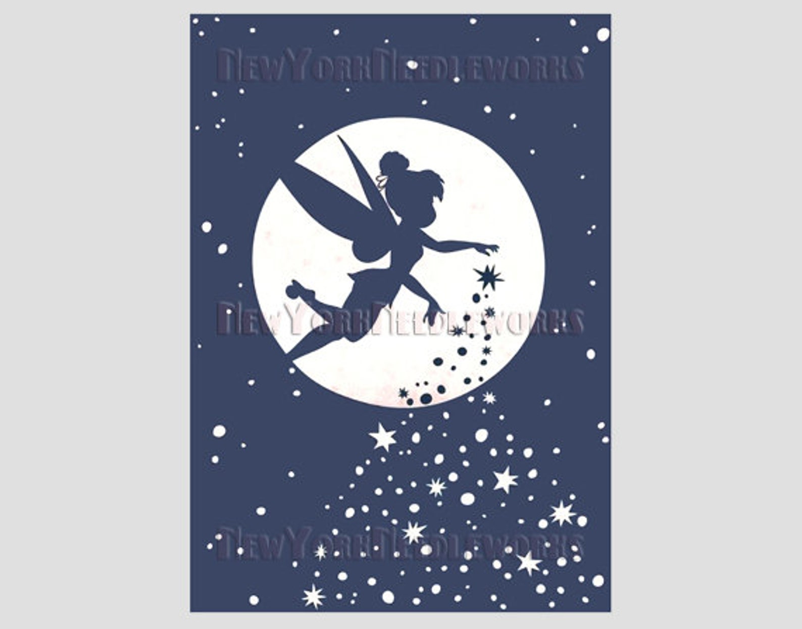 Tinkerbell Cross Stitch Tinkerbell Disney Tinkerbell Cross Etsy