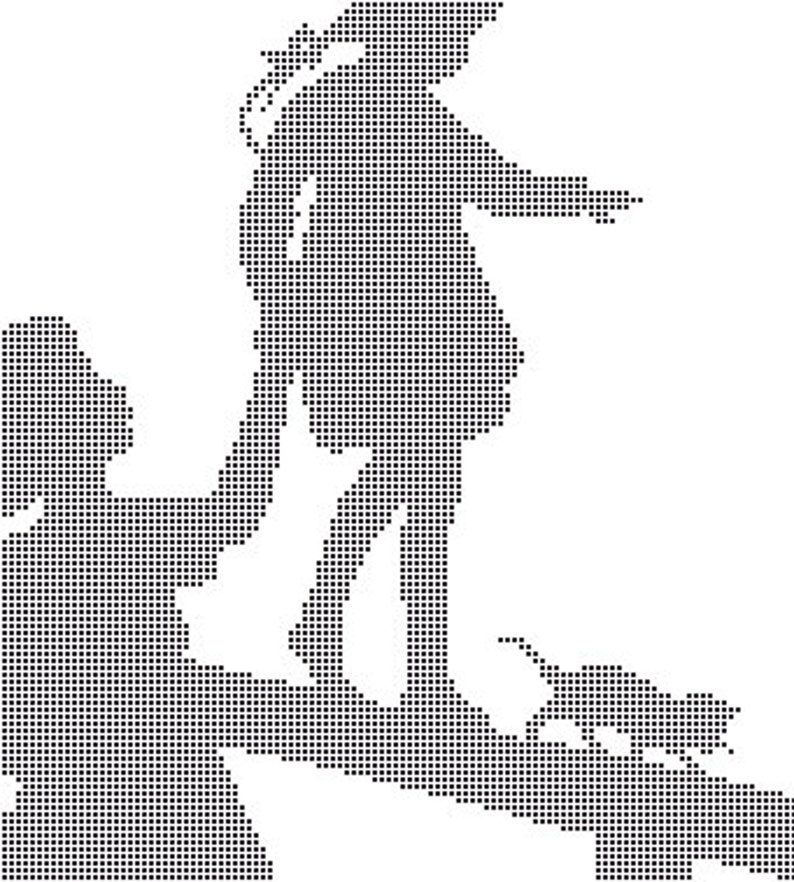 Mother and Daughter Pattern Silhouette Cross Stitch Children Etsy