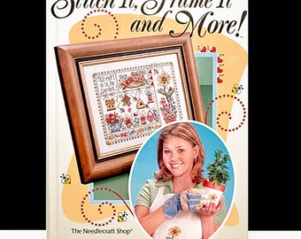 2002 Stitch It, Frame It and More Cross Stitch Book Vintage Cross Stitch Book