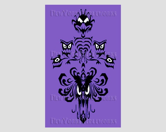 Haunted Mansion Wallpaper Cross Stitch Haunted Mansion Etsy