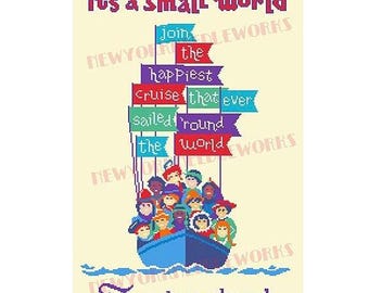 Small World Cross Stitch, Small World Pattern, Children Cross Stitch, Children Pattern, Park Cross Stitch