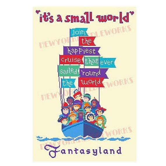 Small World Cross Stitch, Small World Pattern, Children Cross Stitch, Children Pattern, Park Cross Stitch