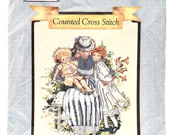New Vintage Holly Hobbie Cross Stitch Kit Holly Hobbie Complete Sealed Cross Stitch Kit