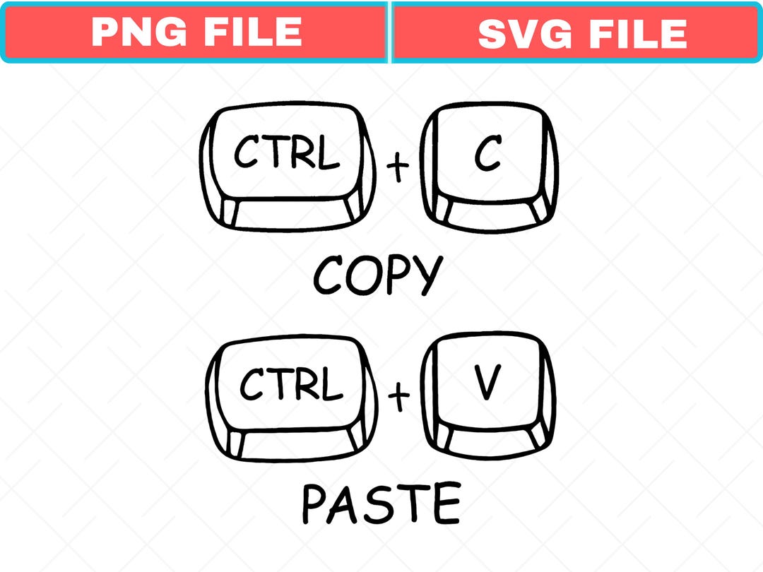 Father Son Ctrl C Ctrl V SVG, Matching PNG (digital Download) - Etsy