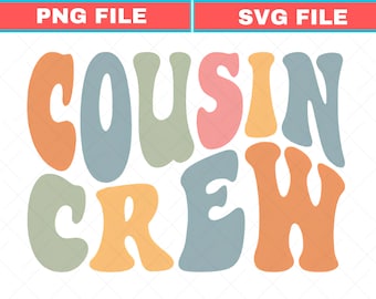 Cousin Crew SVG PNG, Family Reunion Vacation Design (Digital Download)