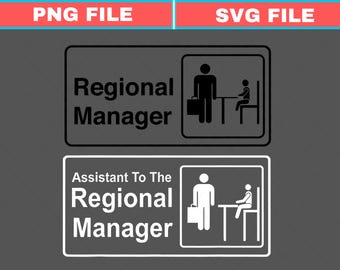 Regional Manager SVG PNG: Matching Family Gift (Digital Download)