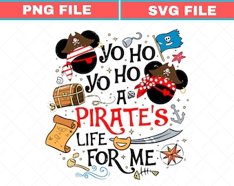 Disney Pirate Cruise SVG, Mickey Minnie, Caribbean Design (Digital Download)