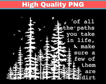 PNG de acampada y senderismo: Diseño de senderos forestales (descarga digital)