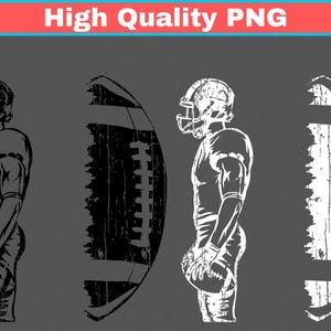 Personalized Football Player PNG – Adult Youth Team Name Graphic (Digital Download)