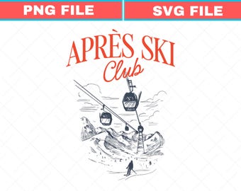 Apres Ski Bachelorette SVG, Winter Ski Lodge Party PNG (Digital Download)