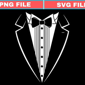 Tux Shirt Digital Cut Files | Cricut | Silhouette Cameo | Svg Cut Files | Digital Files | Png | Tuxedo
