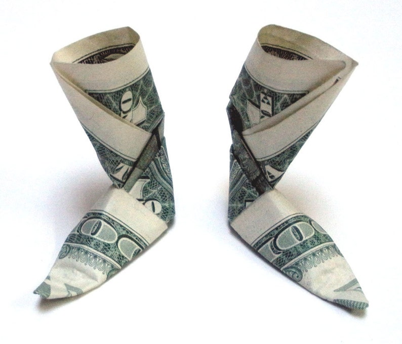 Dollar Bill Elf Boots Etsy