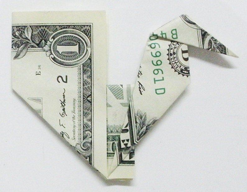 Dollar Bill Origami Rooster Etsy