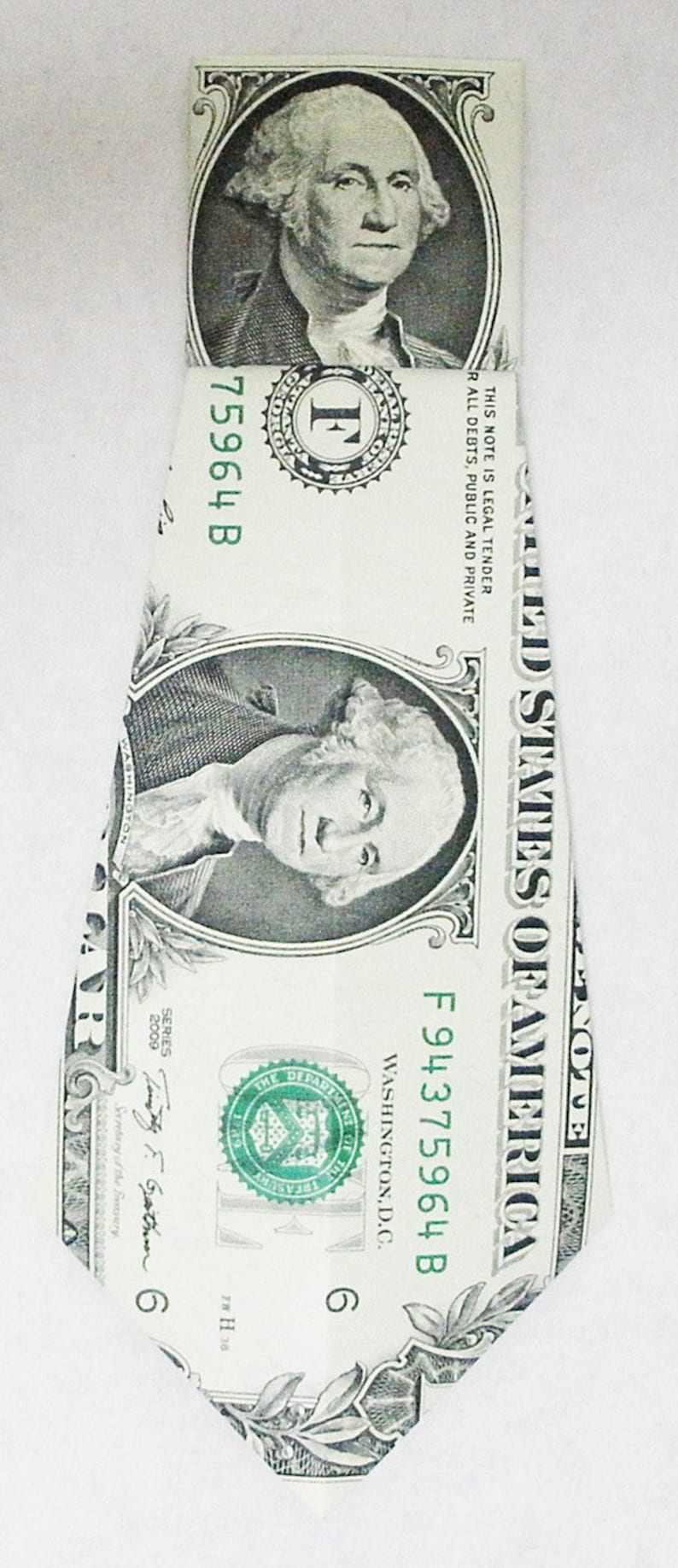 Dollar Bill Origami Necktie Etsy