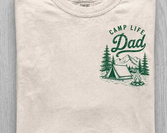 Comfort Colors Camp Life Dad Shirt, Fathers Day Camping Dad Tee, Vintage Outdoor Tee, Father’s Day Gift for Dad, Camper Dad T-Shirt